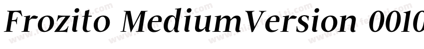 Frozito MediumVersion 001000字体转换